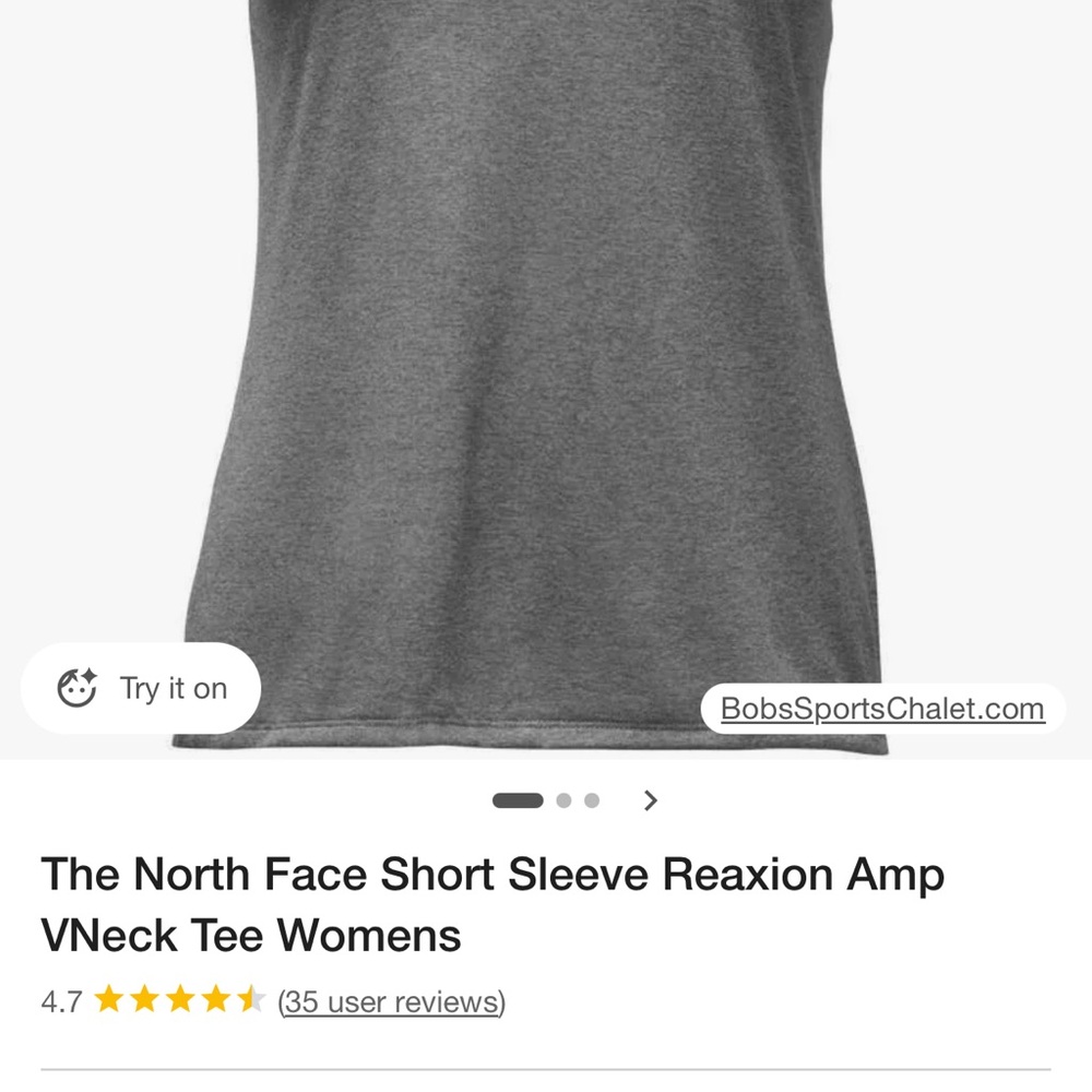 The North Face Women's Short Sleeve Gray Tee